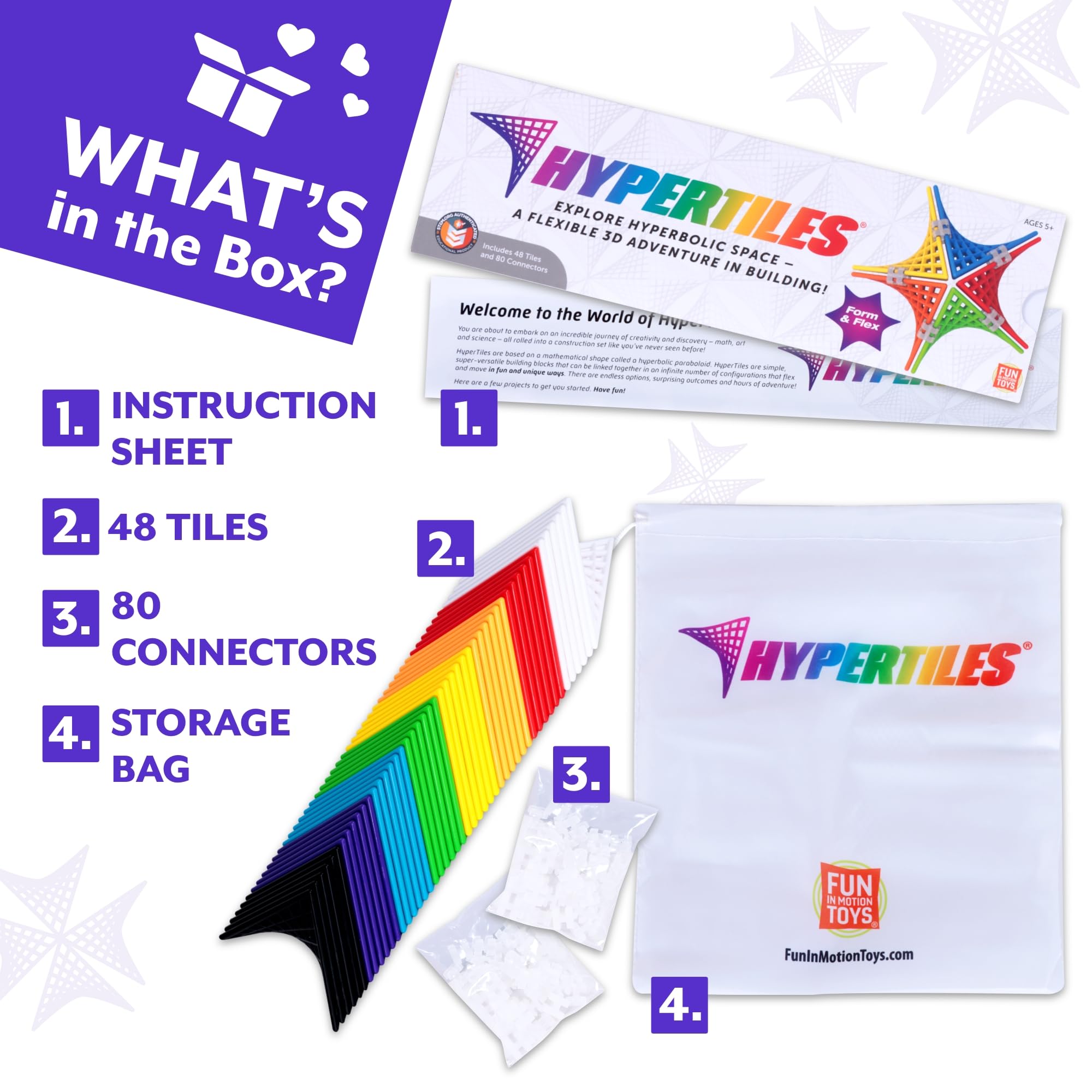 Hypertile HyperTiles screen-free play promotes focus, creativity, and hands-on problem solving.