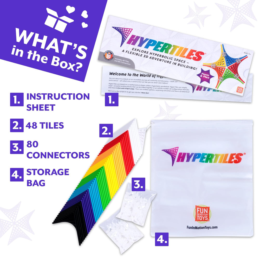 Hypertile HyperTiles screen-free play promotes focus, creativity, and hands-on problem solving.