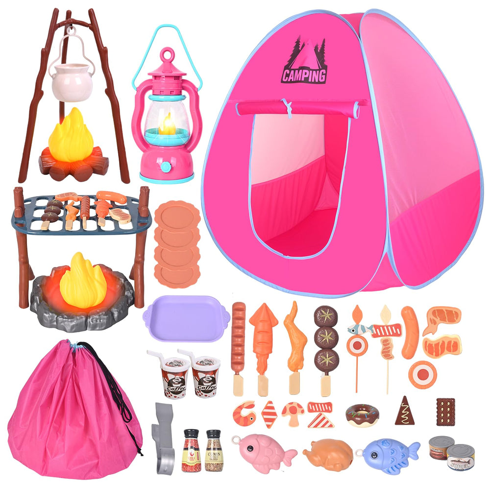 hyrenee kids camping set play tent bright colors for imaginative indoor outdoor adventures