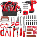 HYRENEE Kids Tool Set 48-piece toolbox for imaginative pretend play and fine motor practice
