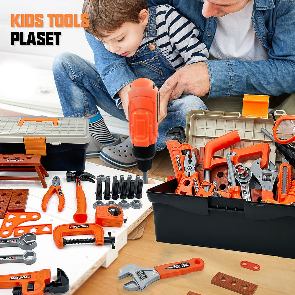 HYRENEE Kids Tool Set supports imaginative play and helps develop coordination and problem solving