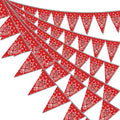 Hysilla Western banner pennant strip with 49 feet of festive flags for easy party decor.