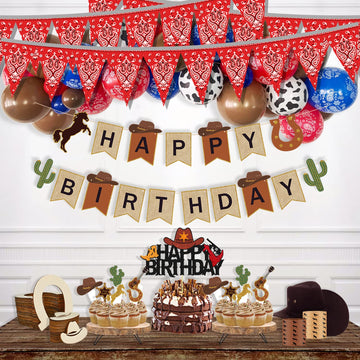 Hysilla Western banner print is sharp and vibrant for lasting Western-themed ambiance.