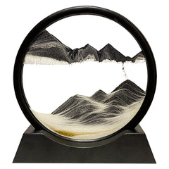 HYUGF moving sand art picture offers 360 rotation for relaxing desk decor.