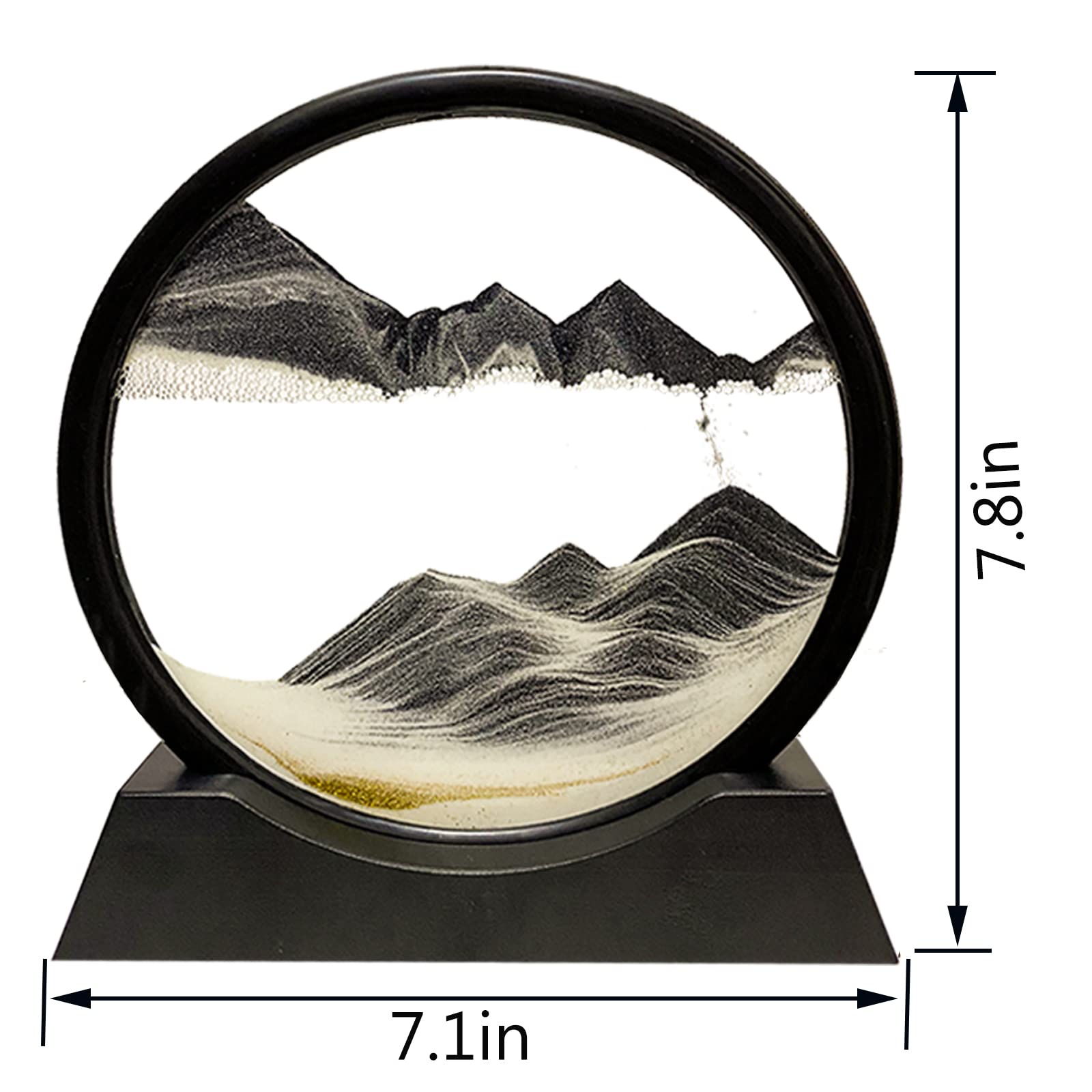 HYUGF moving sand art picture sand flow delivers calming visuals and artistic spark.