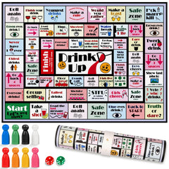 HYXFJITS drinking board game mat on table for casual social play