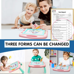 HZZILEY doodle board color zones show red blue green yellow for learning colors