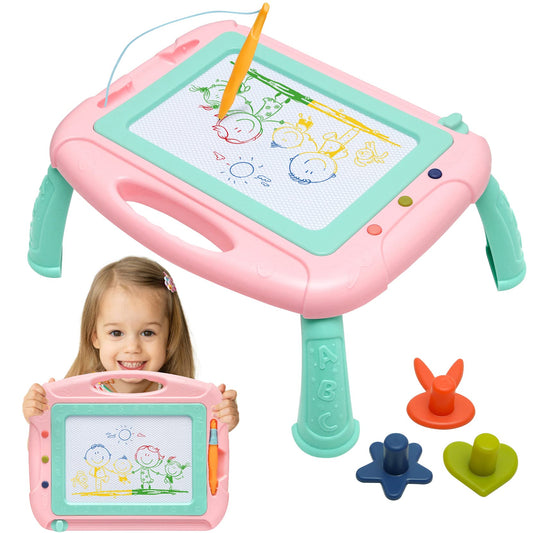 HZZILEY magnetic doodle board front view highlights kid friendly design and mess free drawing