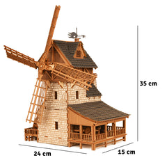I BUILT IT wooden mill-hybrid blacksmith-workshop interior; showcases interior mechanisms.