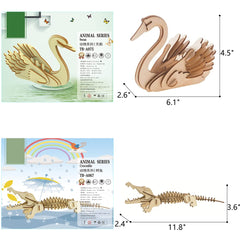 i-CHONY 3D crocodile skeleton puzzle promotes spatial reasoning