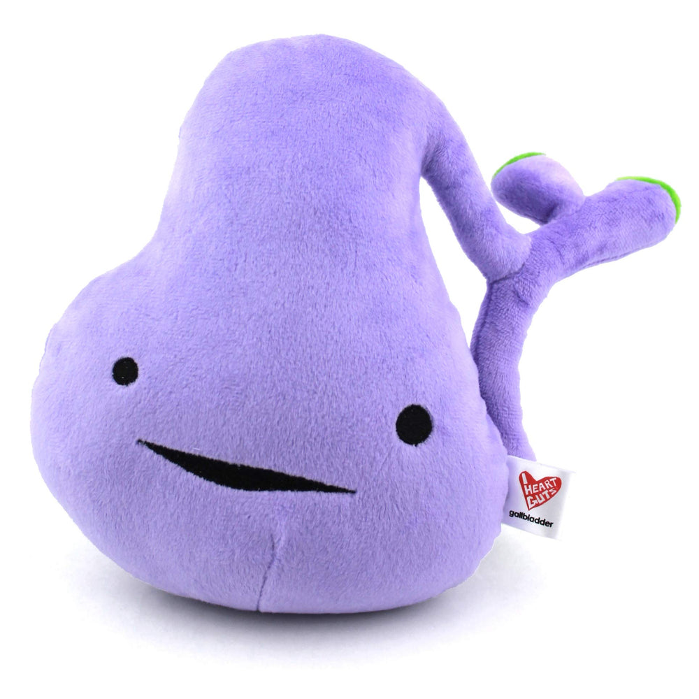 I Heart Guts gallbladder plush 8-inch cuddly companion for post-op moments.