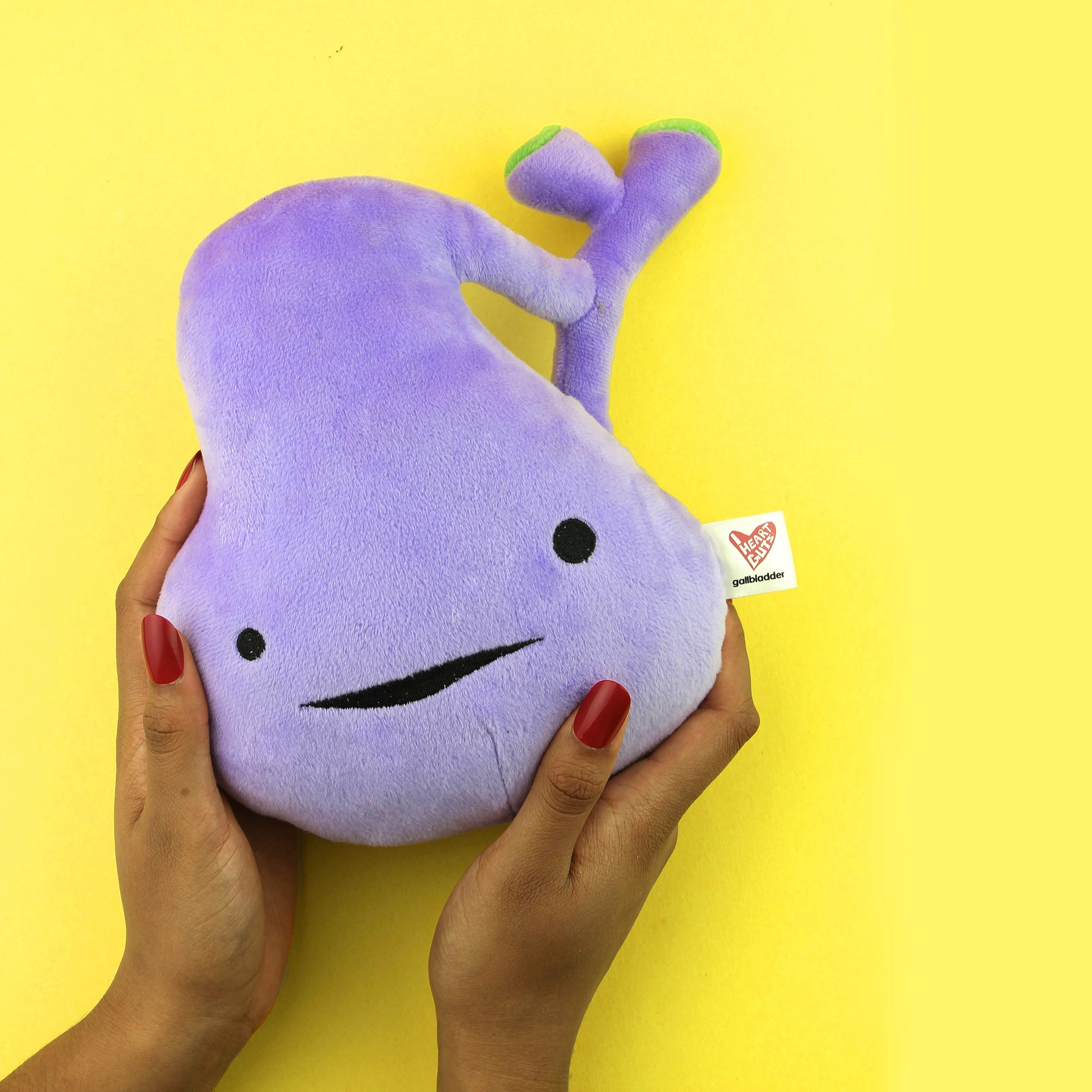 I Heart Guts gallbladder toy closeup emphasizes playful design ideal for recovery gift ideas.