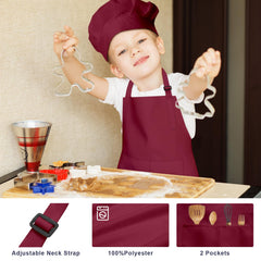 IAGBIBUI adjustable neck ties and long waist straps fit growing kids.