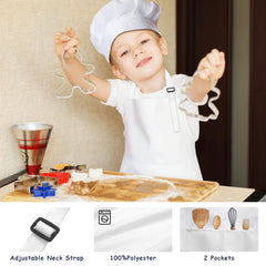 IAGBIBUI adjustable neck ties and waist straps for growing kids.
