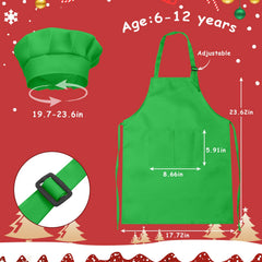 IAGBIBUI kids apron with pockets shown for storing small items