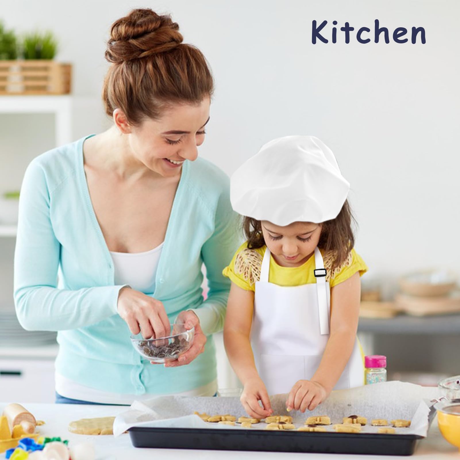 IAGBIBUI white aprons invite DIY customization for art and cooking.