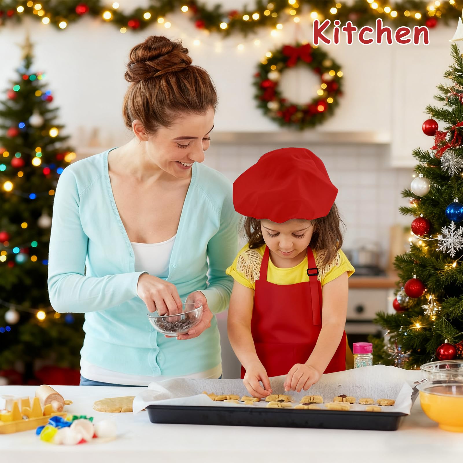 IAGBIBUI elastic chef hats with headbands for secure wear