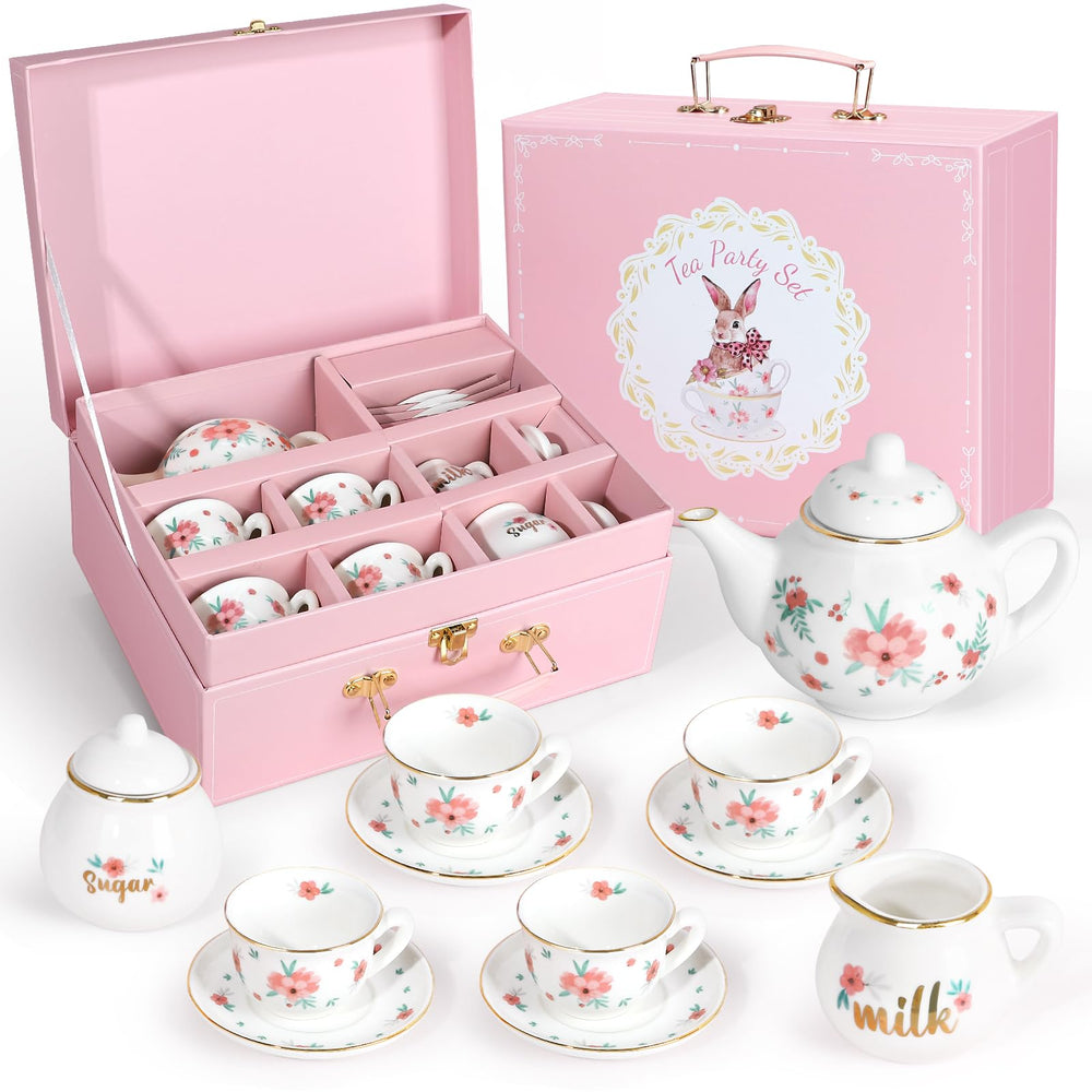 iaovueby porcelain tea set teapot with lid for imaginative tea time