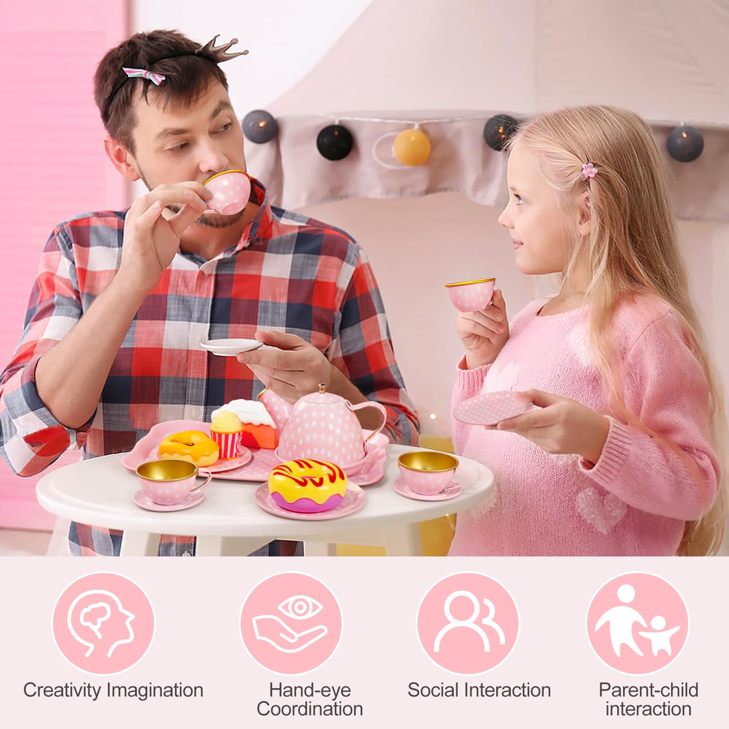 iAOVUEBY Tea Party Plates: bite-size plates for fun snacktime moments