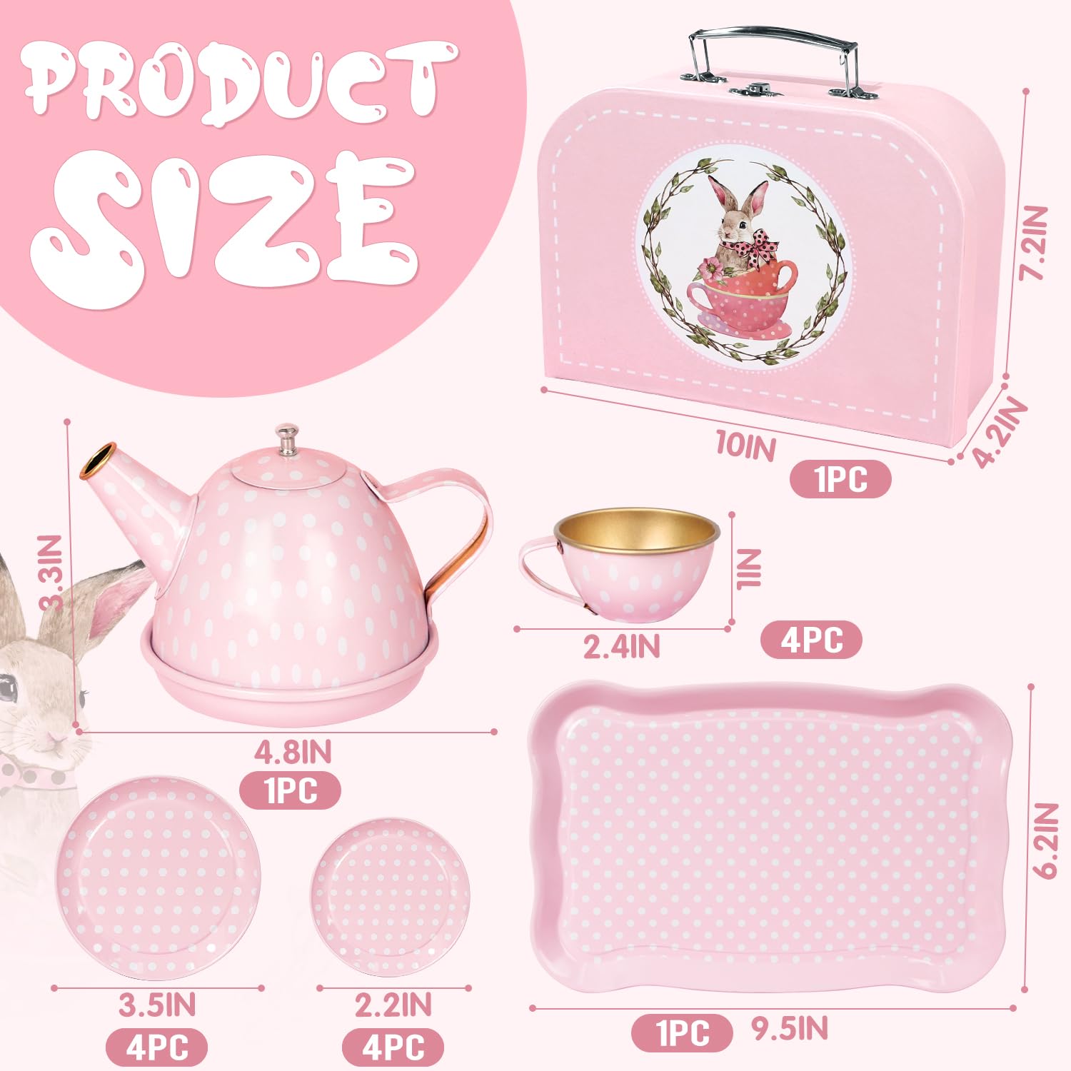 iAOVUEBY Tea Party Tray: sturdy serving tray for shared tea moments