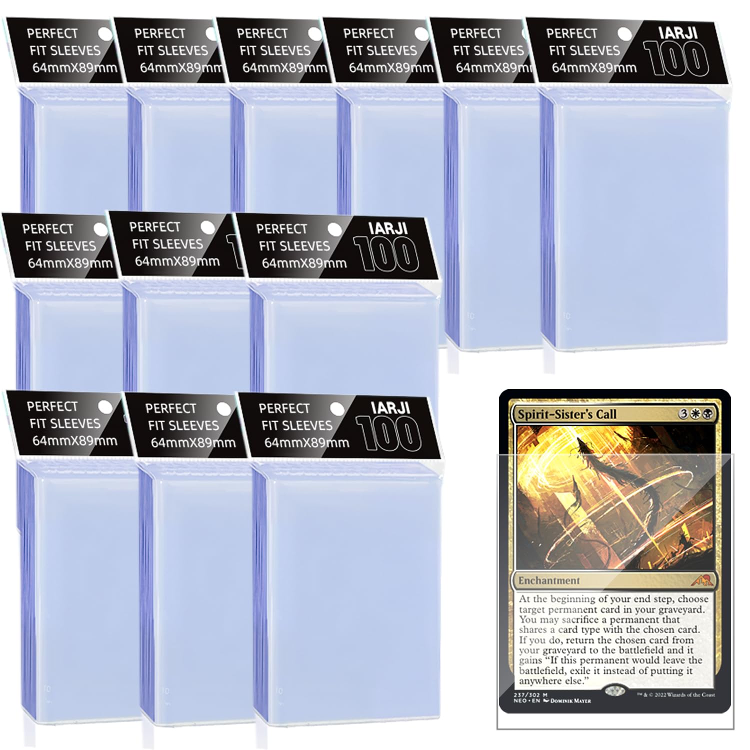 IARJI 1200ct perfect-fit sleeves box for MTG and PKM collections