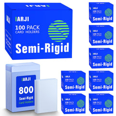 IARJI 800ct semi-rigid card holders offer clear, durable protection for standard-size cards.