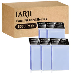 IARJI perfect-fit inner sleeves in packaging, ideal for MTG, PKM, and TCG card storage