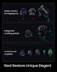 iATOM Black Rose Bouquet swing petals enable elegant, poseable display options.
