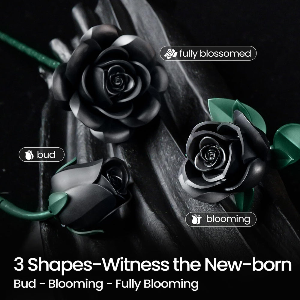iATOM Black Roses matte finish detail reduces fingerprints during handling