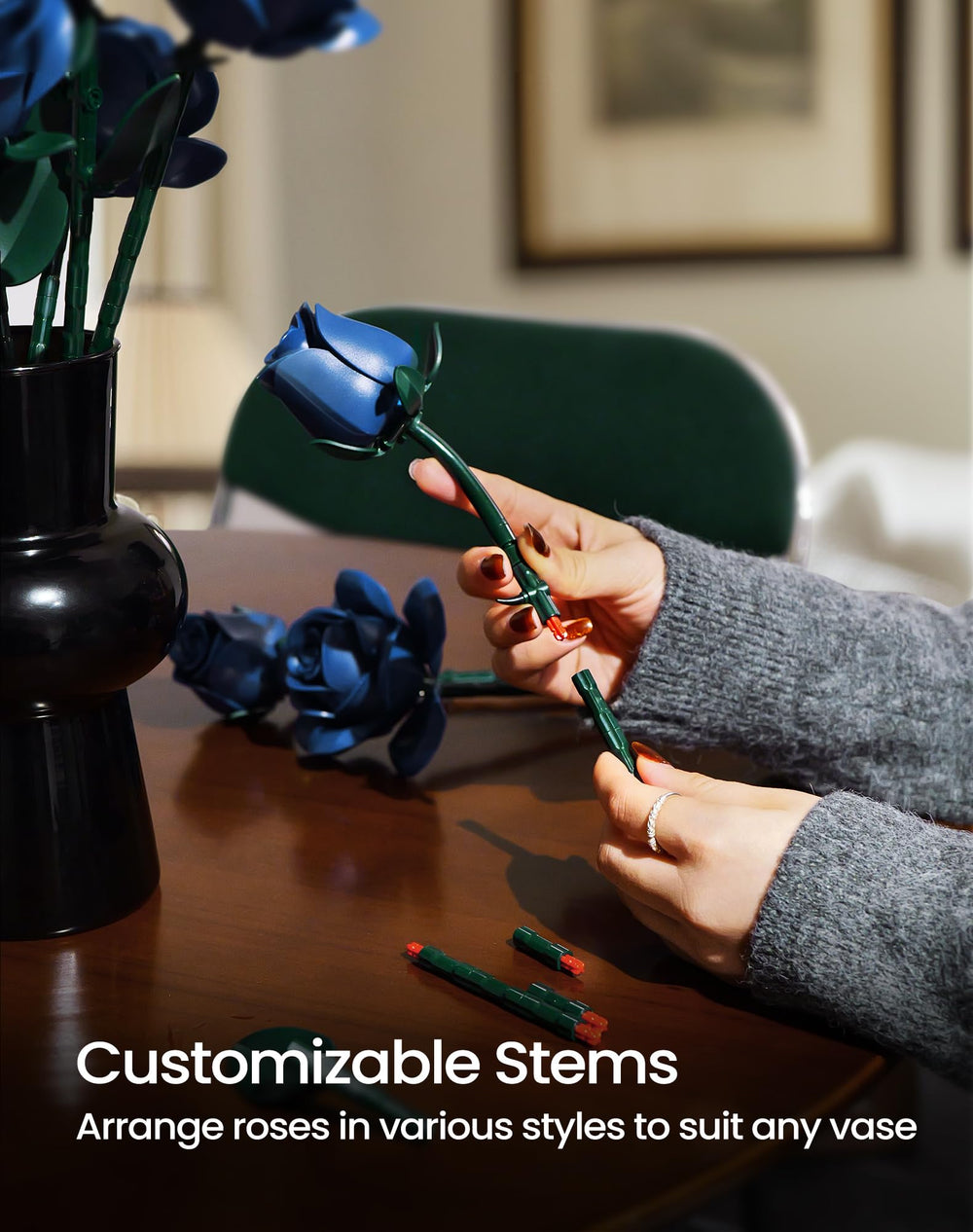 iATOM Blue Rose gift idea suggests a thoughtful, modern keepsake for loved ones.