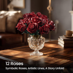 iATOM Burgundy Red Rose Bouquet gift idea for Valentines Day or anniversaries