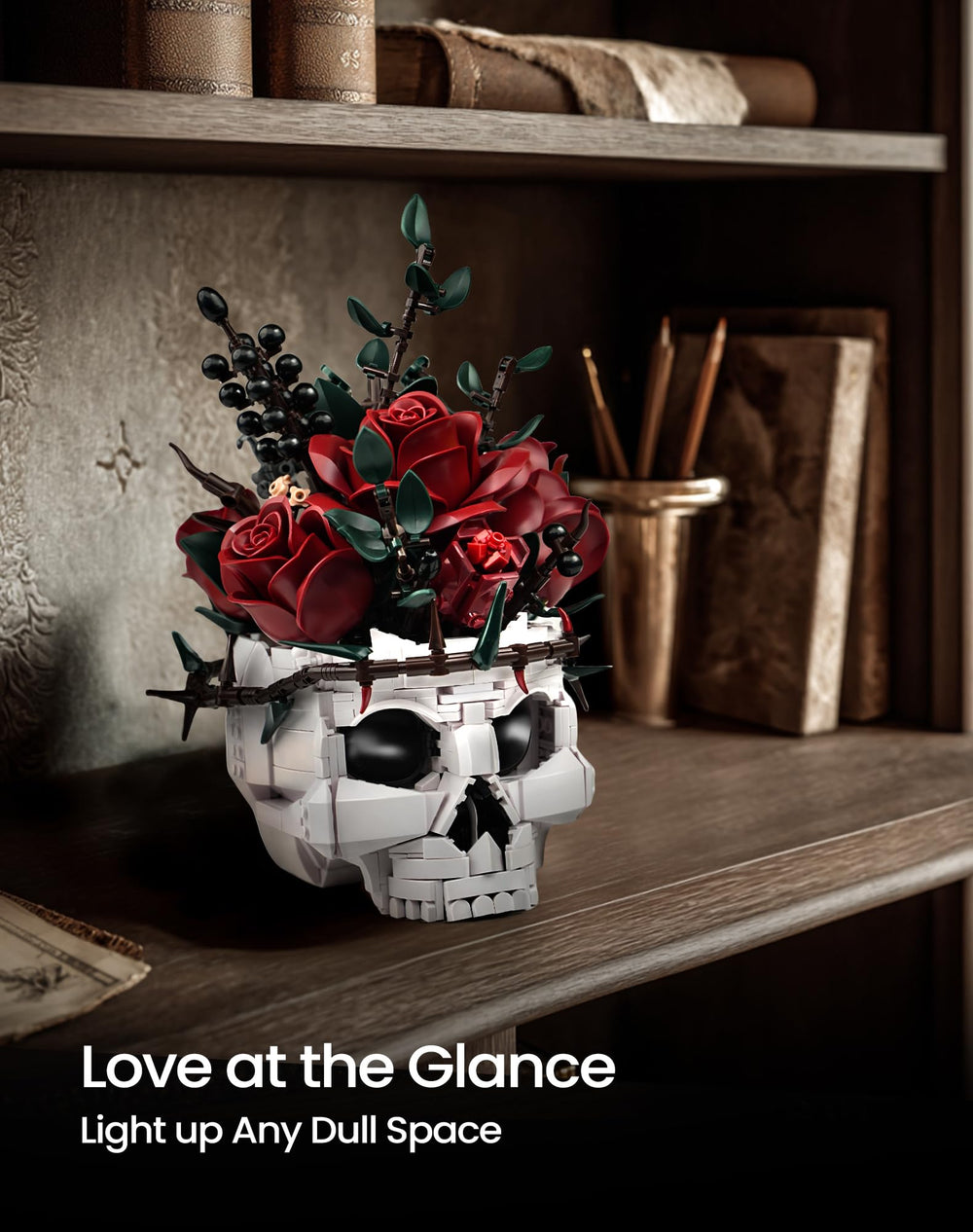 iATOM gothic-roses-collection: versatile decor for Valentines or Halloween vibes.