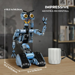 iATOM Johnny 5 head turns 360 degrees for dynamic posing
