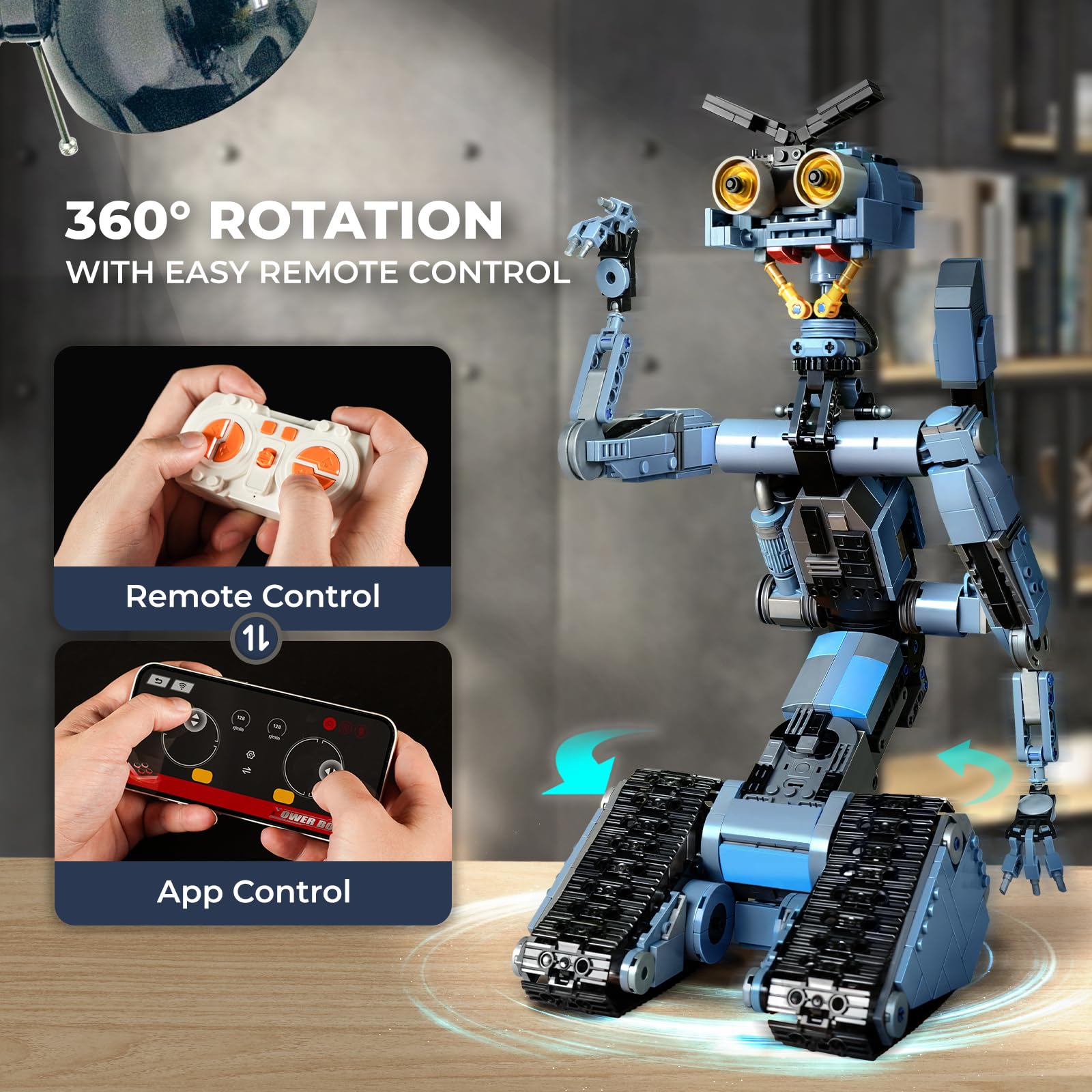 iATOM Johnny 5 rechargeable battery provides about 40 minutes of play