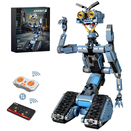 iATOM Johnny 5 robot assembly kit components for a hands-on building experience