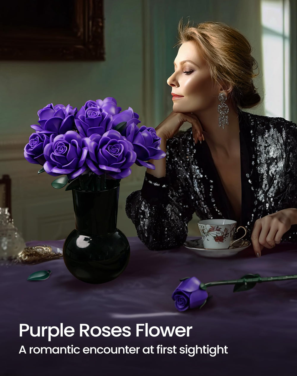 iATOM 3-stage rose design showing realistic petal variation for lifelike decor