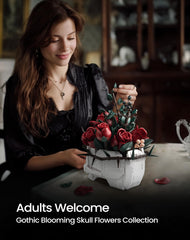 iATOM skeletal-planter-cracked-texture: realistic skull detailing enhances display spaces.