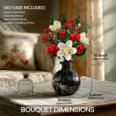 iATOM valentines rose-building-set assembly instructions demonstrate easy setup