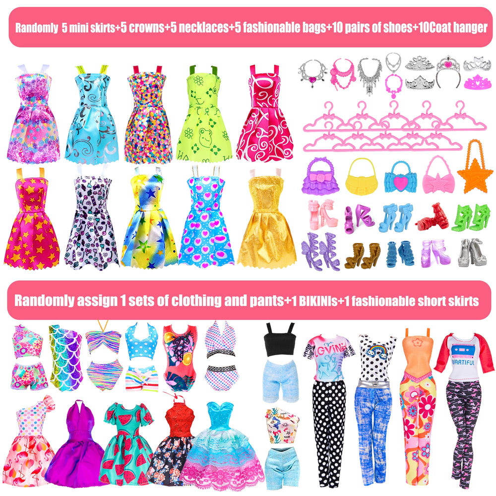 iBayda doll and pet dog accessories set for pretend play