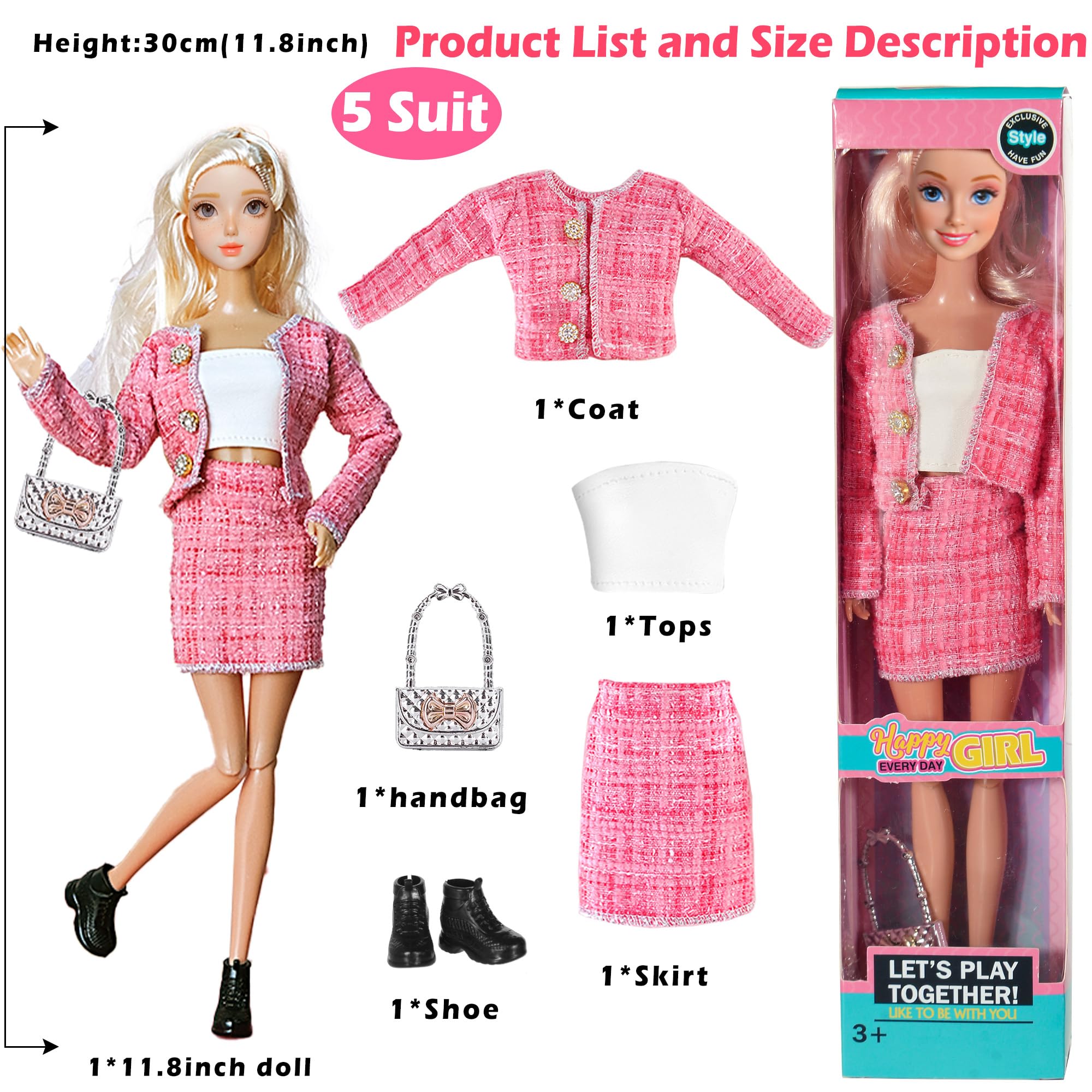 iBayda dolls packed in individual boxes inside gift box