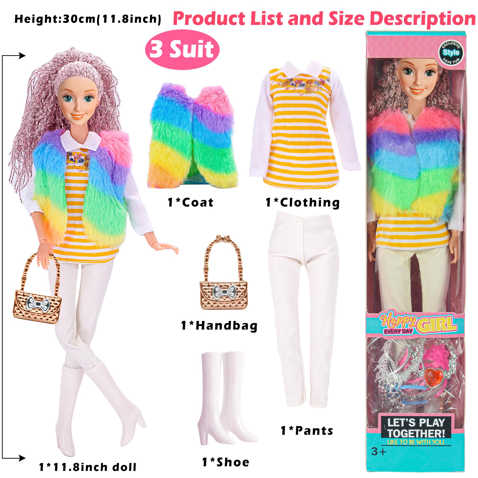 iBayda dolls feature poseable joints for dynamic poses