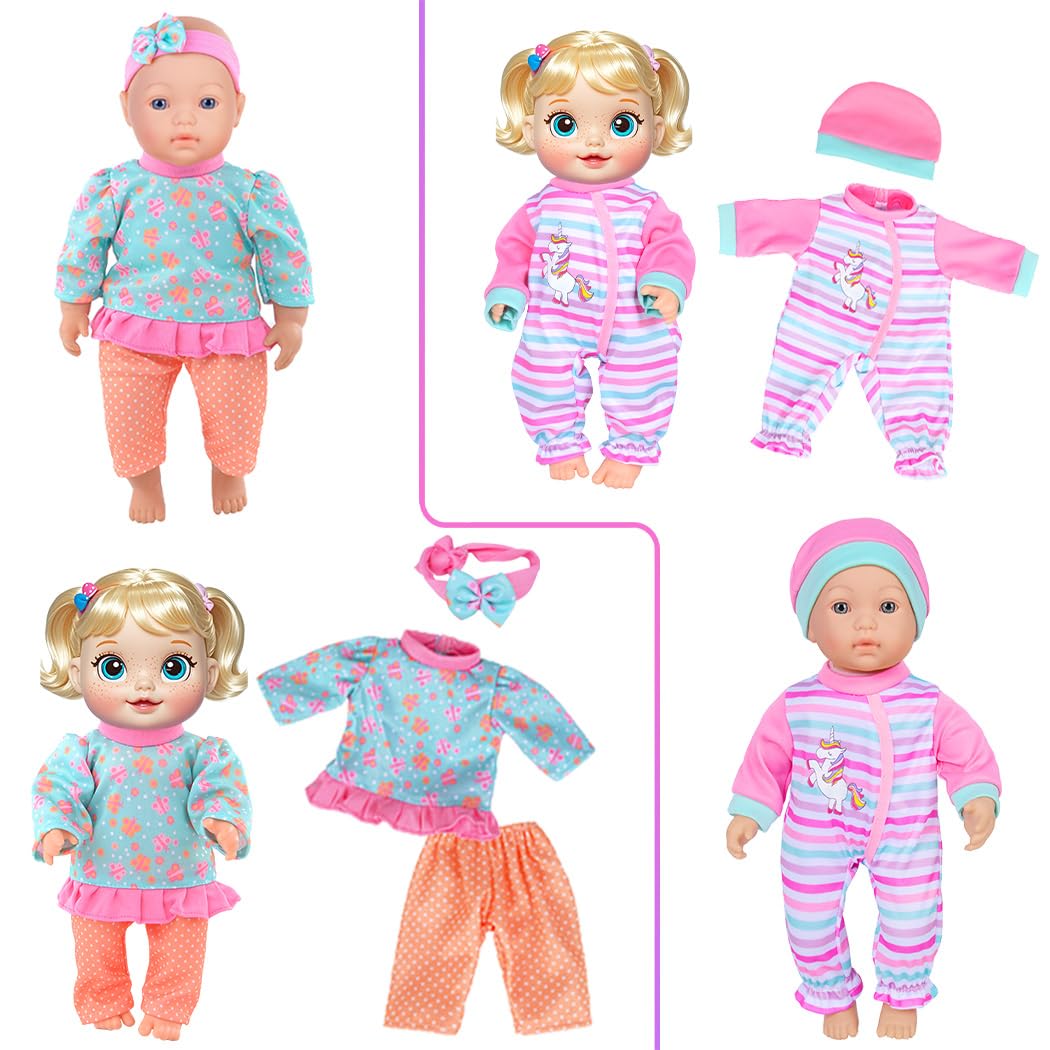 iBayda fits 10-14 inch dolls – ensures comfortable dressing for various dolls.