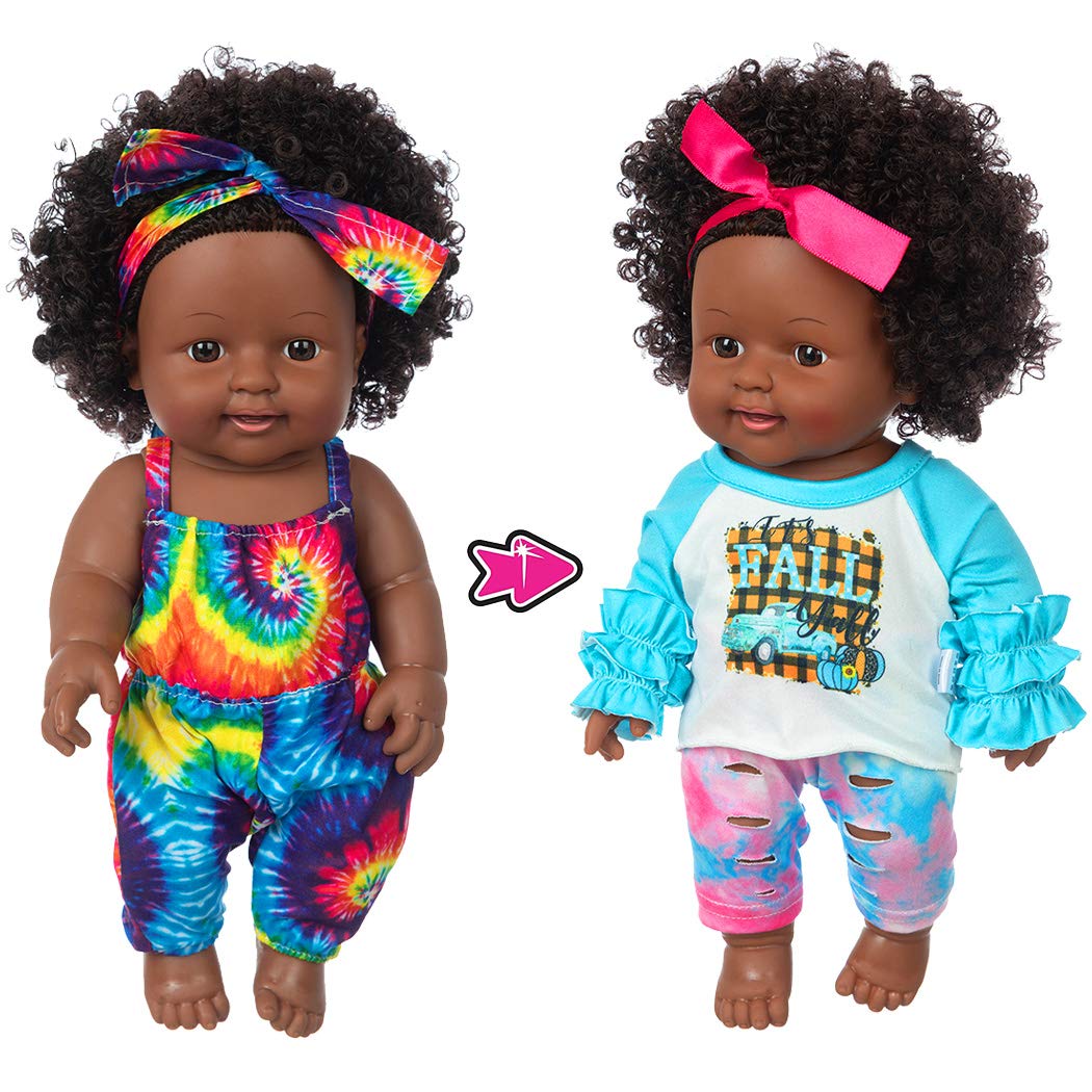 iBayda One-Piece 12inch doll face detail for lifelike imaginative play.