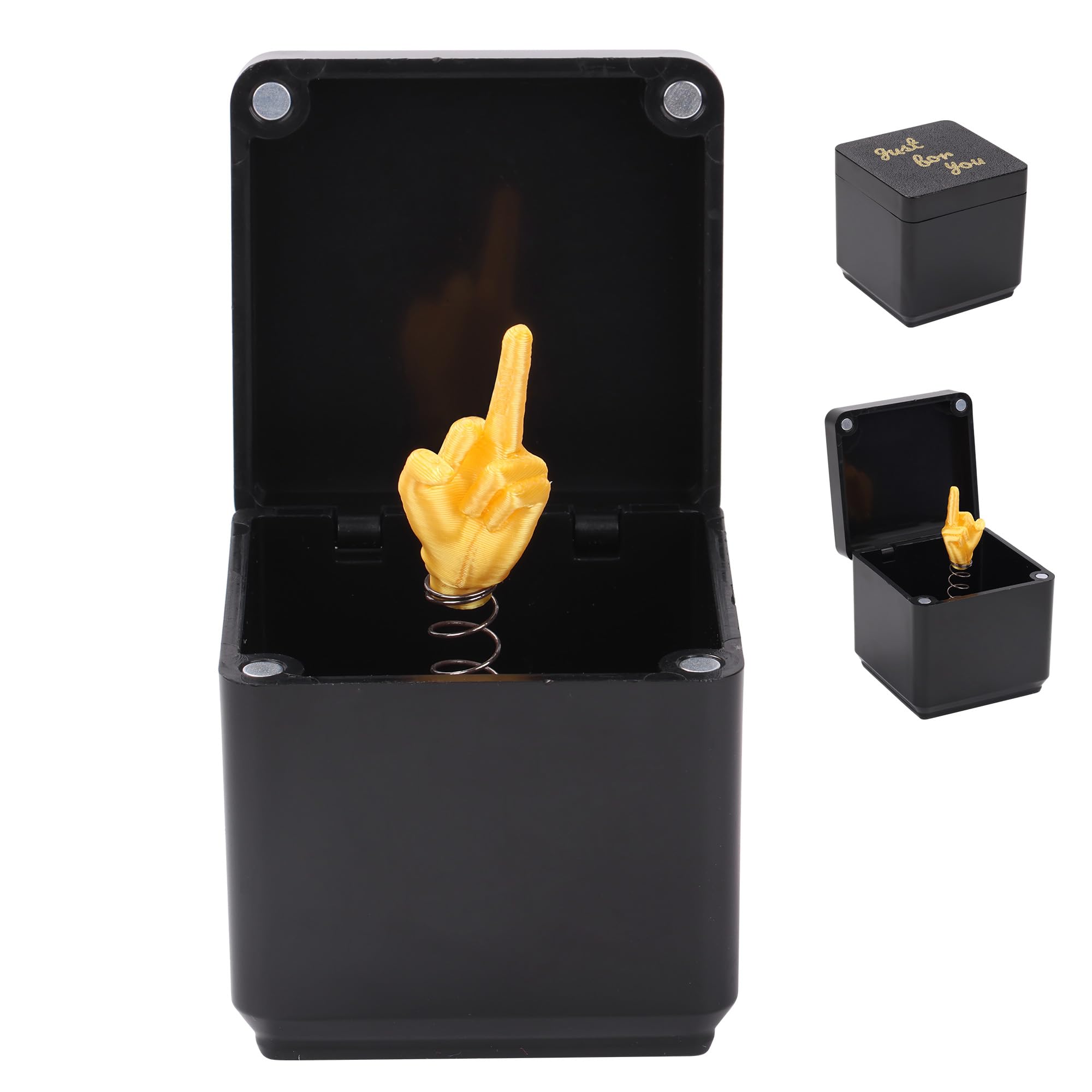 i-Beeboo middle-finger box gag gift for adults with bold humor