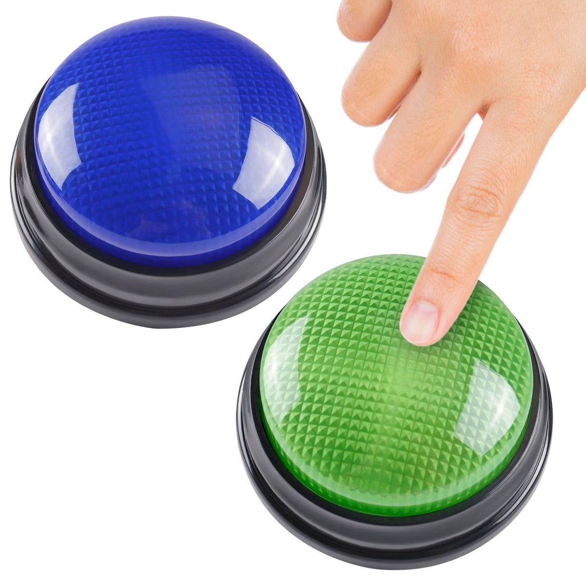 IBLESSU blue buzzer front view for classroom engagement and quick buzz-ins