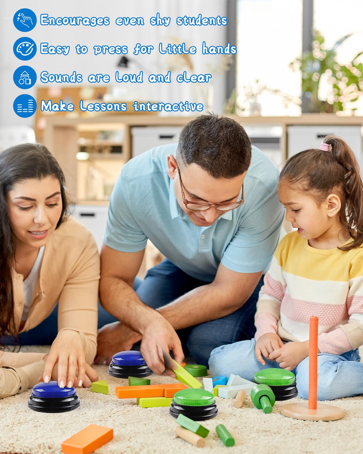 IBLESSU buzzers in use during game night to boost interaction