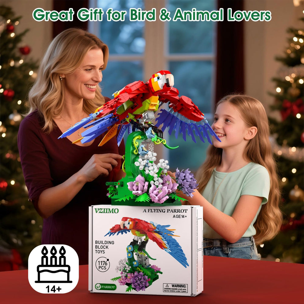 IBLOTIME Parrot Desk Display adds tropical decor.