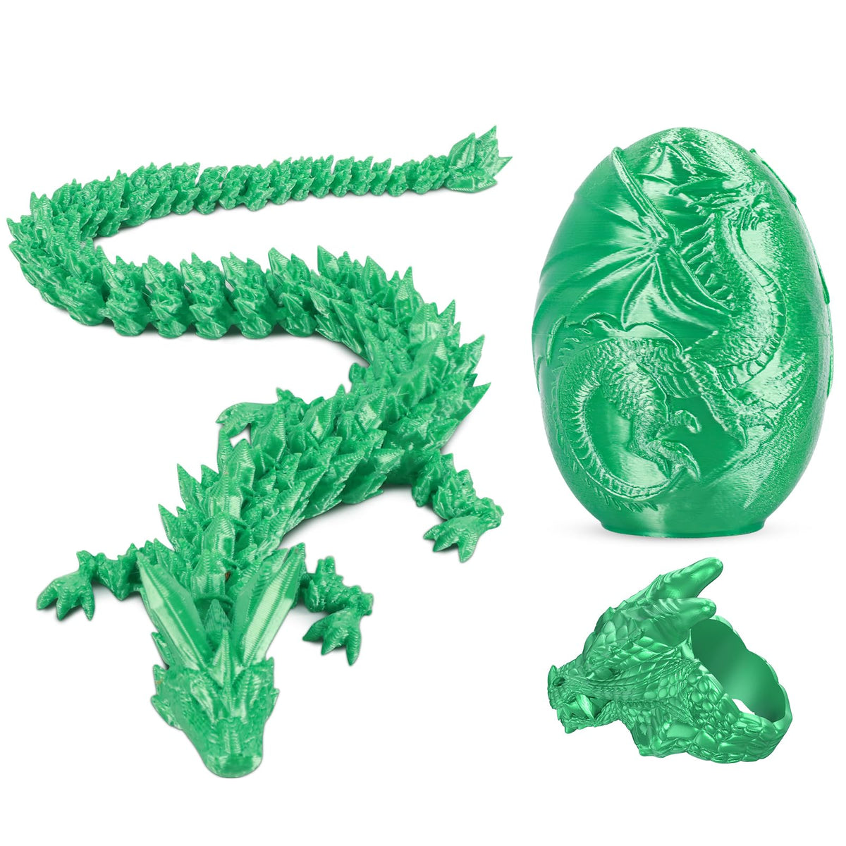 iBuddy dragon egg shell showcasing a durable 3D-printed toy for tactile play