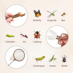 ibwaae bug catcher kit butterfly net enables safe bug catching during outdoor play