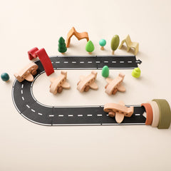 ibwaae pull-toy air transport on beech wood, safe